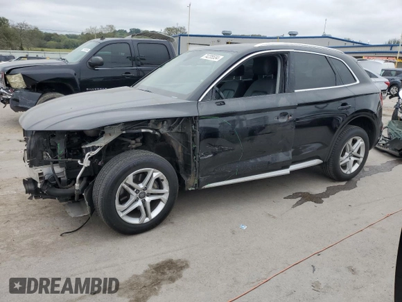 2019 Audi Q5 Premium with VIN WA1ANAFY6K2125353, listed as a Copart auction lot 44098445 with 103,860 mi miles and Salvage title. Bid and sale history available at DreamBid. Image 1.