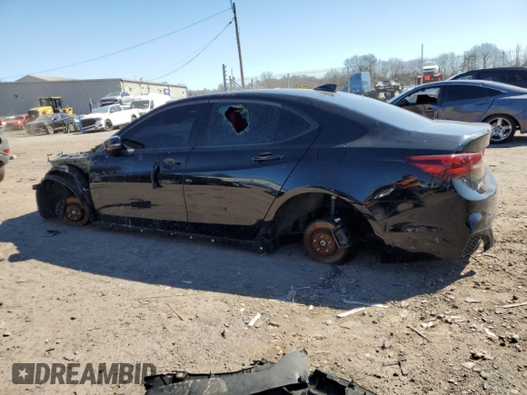 2018 Acura TLX w/A-SPEC Pkg with VIN 19UUB3F62JA005514, listed as a Copart auction lot 48353655 with 0 mi miles and Salvage Title. Bid and sale history available at carsss.com. Image 2.
