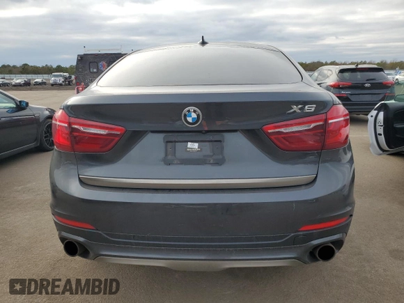 2017 BMW X6 xDrive35i with VIN 5UXKU2C35H0U29577, listed as a Copart auction lot 36646613 with 51,359 mi miles. Bid and sale history available at carsss.com. Image 6.