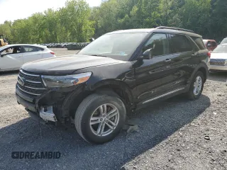 2022 Ford Explorer XLT z VIN 1FMSK8DH9NGB11982, wystawiony jako Copart lot #56291305 z przebiegiem 27 376 mil mil oraz Szkoda całkowita • Salvage title. Historia ofert i sprzedaży dostępna na DreamBid. Obrazek 1.