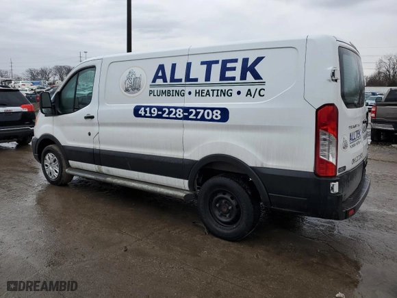 2021 Ford Transit Cargo Van with VIN 1FTBR1Y84MKA43992, listed as a Copart auction lot 54079785 with 66,124 mi miles and Salvage Title. Bid and sale history available at carsss.com. Image 2.
