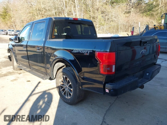 2018 Ford F-150 XL with VIN 1FTEW1EP7JFB77823, listed as a IAAI auction lot 40942694 with 163,078 mi miles. Bid and sale history available at carsss.com. Image 3.