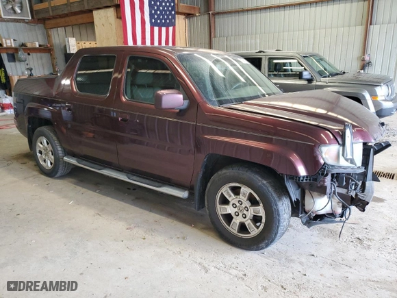 2008 Honda Ridgeline RTL with VIN 2HJYK16558H522163, listed as a Copart auction lot 50266295 with 155,767 mi miles and Salvage Title. Bid and sale history available at carsss.com. Image 4.