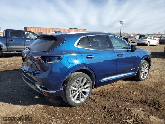 2023 Buick Envision Avenir with VIN LRBFZSR45PD066871, listed as a Copart auction lot 42607665 with 16,193 mi miles and Salvage Title. Bid and sale history available at carsss.com. Image 3.