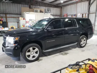2015 Chevrolet Suburban LT with VIN 1GNSKJKC8FR266183, listed as a Copart auction lot 53322755 with 172,558 mi miles and Salvage title. Bid and sale history available at DreamBid. Image 1.