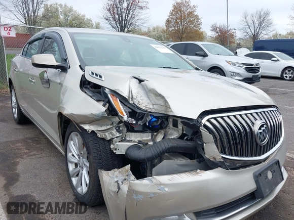 2014 Buick LaCrosse Leather with VIN 1G4GB5G39EF291832, listed as a IAAI auction lot 42023142 with 80,848 mi miles and . Bid and sale history available at DreamBid. Image 1.