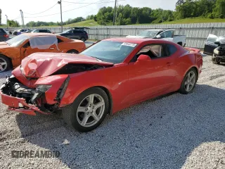 2019 Chevrolet Camaro 1LS with VIN 1G1FB1RX1K0117219, listed as a Copart auction lot 53648775 with 116,589 mi miles and Salvage title. Bid and sale history available at DreamBid. Image 1.