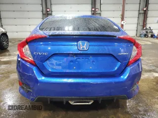 2020 Honda Civic Sedan Sport with VIN 2HGFC2F84LH522643, listed as a Copart auction lot 49778055 with 0 mi miles and Salvage Title. Bid and sale history available at carsss.com. Image 6.