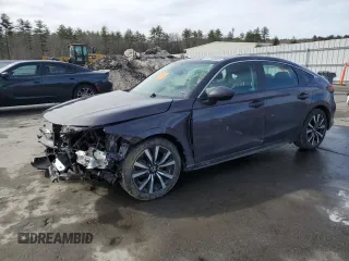 2024 Honda Civic EX-L z VIN 19XFL1H71RE019847, wystawiony jako Copart lot #51758405 z przebiegiem Nie podano mil oraz Szkoda całkowita • Salvage title. Historia ofert i sprzedaży dostępna na DreamBid. Obrazek 1.