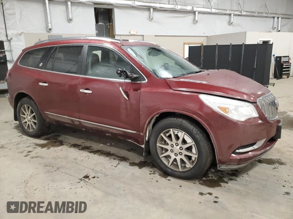 2017 Buick Enclave Leather with VIN 5GAKVBKD3HJ210489, listed as a Copart auction lot 42031285 with 91,154 mi miles and Salvage Title. Bid and sale history available at DreamBid. Image 4.