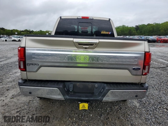 2018 Ford F-150 XL with VIN 1FTFW1E17JFD93087, listed as a Copart auction lot 51805745 with 108,086 mi miles and Salvage title. Bid and sale history available at DreamBid. Image 6.