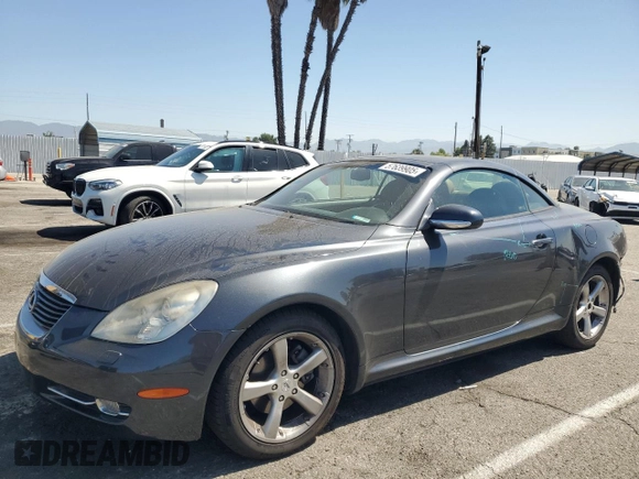 2006 Lexus SC 430 with VIN JTHFN48Y069007014, listed as a Copart auction lot 57639905 with 90,938 mi miles and Salvage title. Bid and sale history available at DreamBid. Image 1.