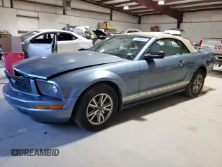 2005 Ford Mustang Deluxe with VIN 1ZVFT84N955258739, listed as a Copart auction lot 53480975 with 154,945 mi miles and Salvage Title. Bid and sale history available at carsss.com. Image 1.