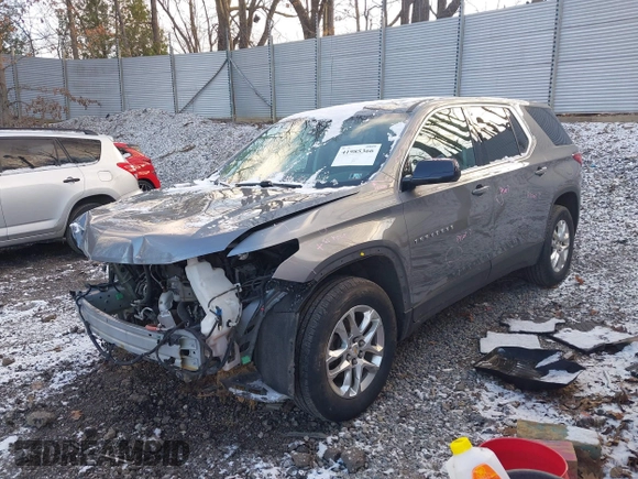 2019 Chevrolet Traverse LS with VIN 1GNEVFKW0KJ232419, listed as a IAAI auction lot 41985366 with 115,401 mi miles. Bid and sale history available at carsss.com. Image 17.
