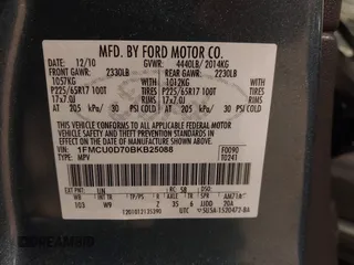 2011 Ford Escape XLT with VIN 1FMCU0D70BKB25088, listed as a IAAI auction lot 42004191 with 200,665 mi miles. Bid and sale history available at carsss.com. Image 9.