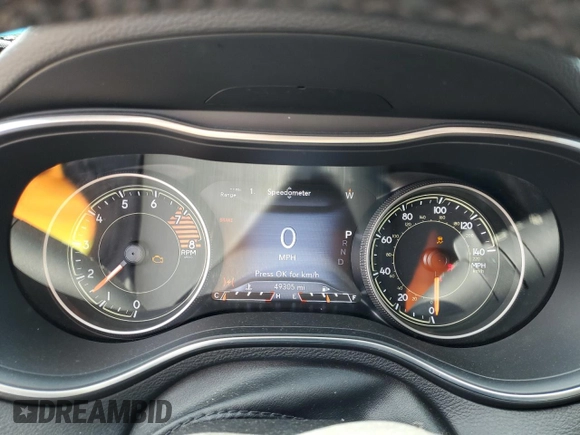 2020 Jeep Cherokee High Altitude with VIN 1C4PJMDXXLD637095, listed as a Copart auction lot 58930435 with 49,305 mi miles and Salvage title. Bid and sale history available at DreamBid. Image 9.