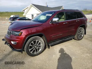 2018 Jeep Grand Cherokee Limited with VIN 1C4RJFBG8JC231407, listed as a Copart auction lot 53949375 with 27,335 mi miles and Salvage Title. Bid and sale history available at carsss.com. Image 1.