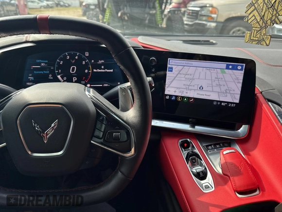 2022 Chevrolet Corvette 2LT with VIN 1G1YB2D47N5110763, listed as a Copart auction lot 44228945 with 15,221 mi miles and Salvage Title. Bid and sale history available at carsss.com. Image 9.