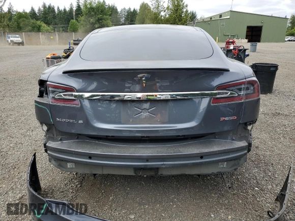 2016 Tesla Model S 90D with VIN 5YJSA1E42GF123351, listed as a Copart auction lot 63867265 with Not provided miles and Salvage title. Bid and sale history available at DreamBid. Image 6.