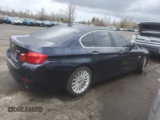 2013 BMW 5 Series 535i with VIN WBAFR7C5XDC820006, listed as a Copart auction lot 46707355 with 126,924 mi miles and Salvage Title. Bid and sale history available at DreamBid. Image 3.
