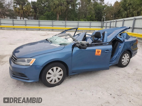 2016 Volkswagen Jetta Sedan 1.4T S w/Technology with VIN 3VW267AJ4GM320191, listed as a Copart auction lot 89359465 with 66,166 mi miles and Non Repairable. Bid and sale history available at carsss.com. Image 1.