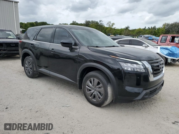 2024 Nissan Pathfinder S with VIN 5N1DR3AC5RC283701, listed as a Copart auction lot 50776655 with 1,504 mi miles and Salvage title. Bid and sale history available at DreamBid. Image 4.