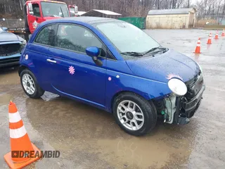 2014 FIAT 500 Pop with VIN 3C3CFFAR2ET250267, listed as a IAAI auction lot 41508402 with 77,153 mi miles. Bid and sale history available at carsss.com. Image 1.