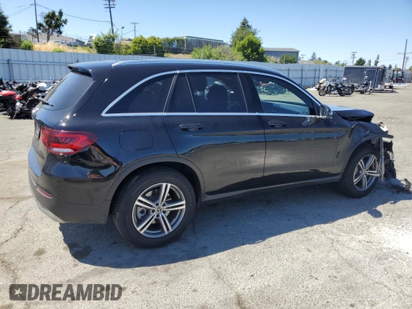 2020 Mercedes-Benz GLC 300 with VIN W1N0G8DB2LF865701, listed as a Copart auction lot 57862225 with 51,074 mi miles and Salvage title. Bid and sale history available at DreamBid. Image 3.