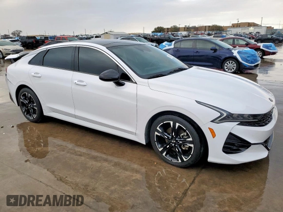 2021 Kia K5 GT-Line with VIN 5XXG64J22MG047524, listed as a Copart auction lot 47559185 with 98,948 mi miles and Salvage Title. Bid and sale history available at carsss.com. Image 4.