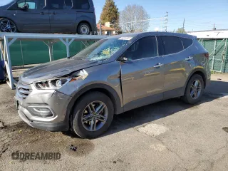 2018 Hyundai Santa Fe 2.4L with VIN 5XYZTDLB1JG542982, listed as a Copart auction lot 55081465 with 86,862 mi miles and Salvage title. Bid and sale history available at DreamBid. Image 1.