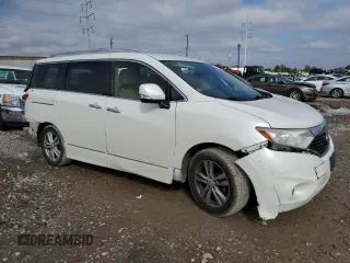 2015 Nissan Quest S with VIN JN8AE2KP6F9120020, listed as a Copart auction lot 73989904 with 0 mi miles and Salvage Title. Bid and sale history available at carsss.com. Image 4.