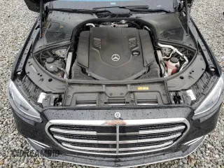 2023 Mercedes-Benz S 580 with VIN W1K6G7GB0PA184579, listed as a Copart auction lot 50176075 with 8,766 mi miles and Salvage Title. Bid and sale history available at DreamBid. Image 11.