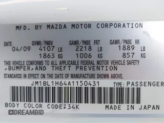 2010 Mazda 3 S Sport with VIN JM1BL1H64A1150431, listed as a IAAI auction lot 42001025 with 99,420 mi miles and . Bid and sale history available at DreamBid. Image 9.