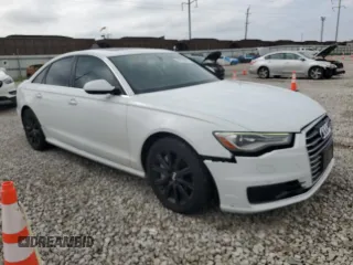 2016 Audi A6 Premium Plus with VIN WAUGFAFC0GN009117, listed as a Copart auction lot 65251035 with 108,466 mi miles and Salvage title. Bid and sale history available at DreamBid. Image 4.