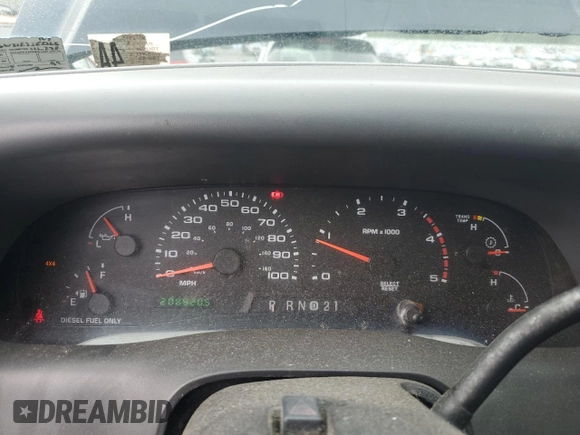 2002 Ford F-350 XL with VIN 1FTSW31F72ED65163, listed as a Copart auction lot 60282775 with 208,920 mi miles and Clean title. Bid and sale history available at DreamBid. Image 9.