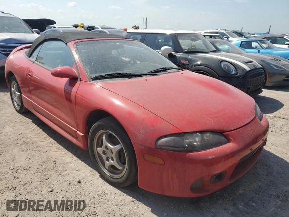 1998 Mitsubishi Eclipse GS with VIN 4A3AX35G7WE012565, listed as a Copart auction lot 76321434 with 0 mi miles and Salvage Title. Bid and sale history available at carsss.com. Image 4.