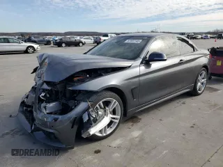 2015 BMW 4 Series 435i xDrive with VIN WBA3T7C53F5A37043, listed as a Copart auction lot 87697145 with 98,031 mi miles and Salvage Title. Bid and sale history available at carsss.com. Image 1.