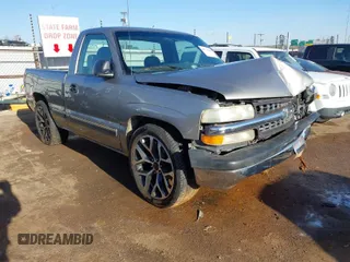 1999 Chevrolet Silverado 1500 with VIN 1GCEC14W9XZ129037, listed as a IAAI auction lot 41777069 with 1 mi miles. Bid and sale history available at carsss.com. Image 1.