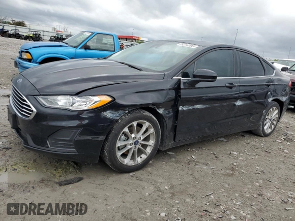 2020 Ford Fusion SE z VIN 3FA6P0LU8LR230769, wystawiony jako Copart lot #55214005 z przebiegiem 83 037 mil mil oraz Szkoda całkowita • Salvage title. Historia ofert i sprzedaży dostępna na DreamBid. Obrazek 1.