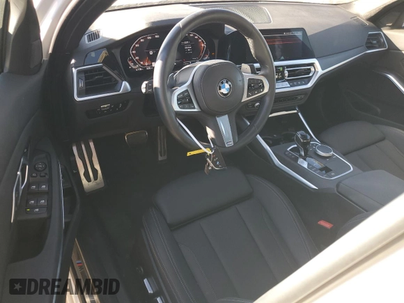 2022 BMW 3 Series M340i with VIN 3MW5U7J05N8C58784, listed as a Copart auction lot 82155364 with 23,376 mi miles and Salvage Title. Bid and sale history available at carsss.com. Image 8.