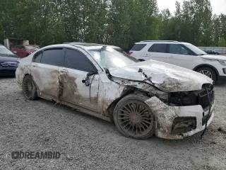2022 BMW 7 Series 750i xDrive z VIN WBA7U2C04NCH44975, wystawiony jako Copart lot #56192415 z przebiegiem Nie podano mil oraz Szkoda całkowita • Salvage title. Historia ofert i sprzedaży dostępna na DreamBid. Obrazek 4.