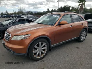 2003 Infiniti FX35 w/Options with VIN JNRAS08W73X204829, listed as a Copart auction lot 47685215 with 209,166 mi miles and Clean Title. Bid and sale history available at carsss.com. Image 1.