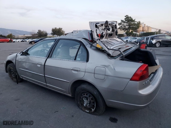 2002 Honda Civic LX with VIN 2HGES16542H550231, listed as a Copart auction lot 42986685 with NaN miles and Non Repairable. Bid and sale history available at carsss.com. Image 2.