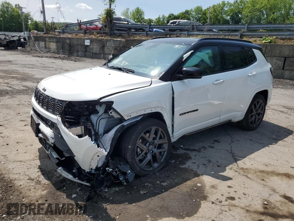 2024 Jeep Compass Limited с VIN 3C4NJDCN8RT146213, выставлен на аукционе Copart как лот 58739705 с пробегом 3 887 миль миль и Списание • Salvage title. История ставок и продаж доступна на DreamBid. Изображение 1.
