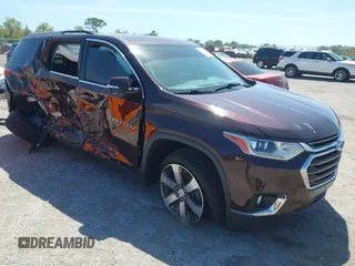 2018 Chevrolet Traverse LT z VIN 1GNERHKW4JJ148800, wystawiony jako IAAI lot #41832135 z przebiegiem 118 752 mil mil oraz . Historia ofert i sprzedaży dostępna na DreamBid. Obrazek 1.