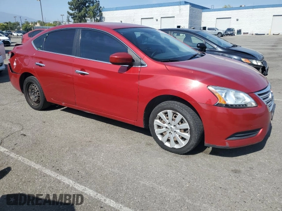 2014 Nissan Sentra SV with VIN 3N1AB7AP4EL642592, listed as a Copart auction lot 59152145 with 140,829 mi miles and Salvage title. Bid and sale history available at DreamBid. Image 4.