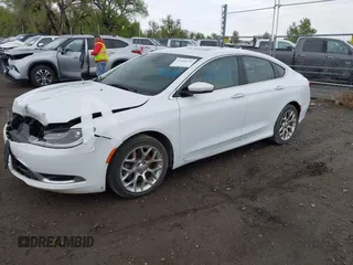2015 Chrysler 200 C with VIN 1C3CCCEG3FN543757, listed as a IAAI auction lot 41468410 with 145,041 mi miles. Bid and sale history available at carsss.com. Image 20.