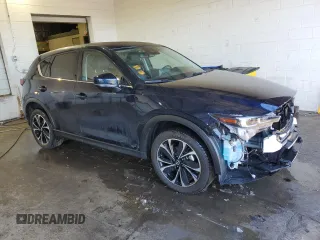 2023 Mazda CX-5 2.5 S Premium Package with VIN JM3KFBDM3P0135040, listed as a Copart auction lot 44315985 with 21,127 mi miles and Salvage Title. Bid and sale history available at carsss.com. Image 4.