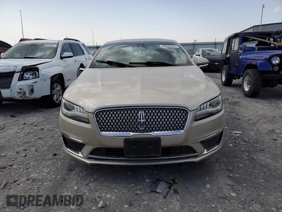 2017 Lincoln MKZ Reserve with VIN 3LN6L5E91HR643308, listed as a Copart auction lot 49628445 with 45,204 mi miles and Salvage title. Bid and sale history available at DreamBid. Image 5.