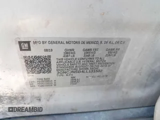 2020 Chevrolet Trax LS with VIN 3GNCJNSB4LL131582, listed as a Copart auction lot 85383114 with 136,718 mi miles and Clean Title. Bid and sale history available at carsss.com. Image 10.